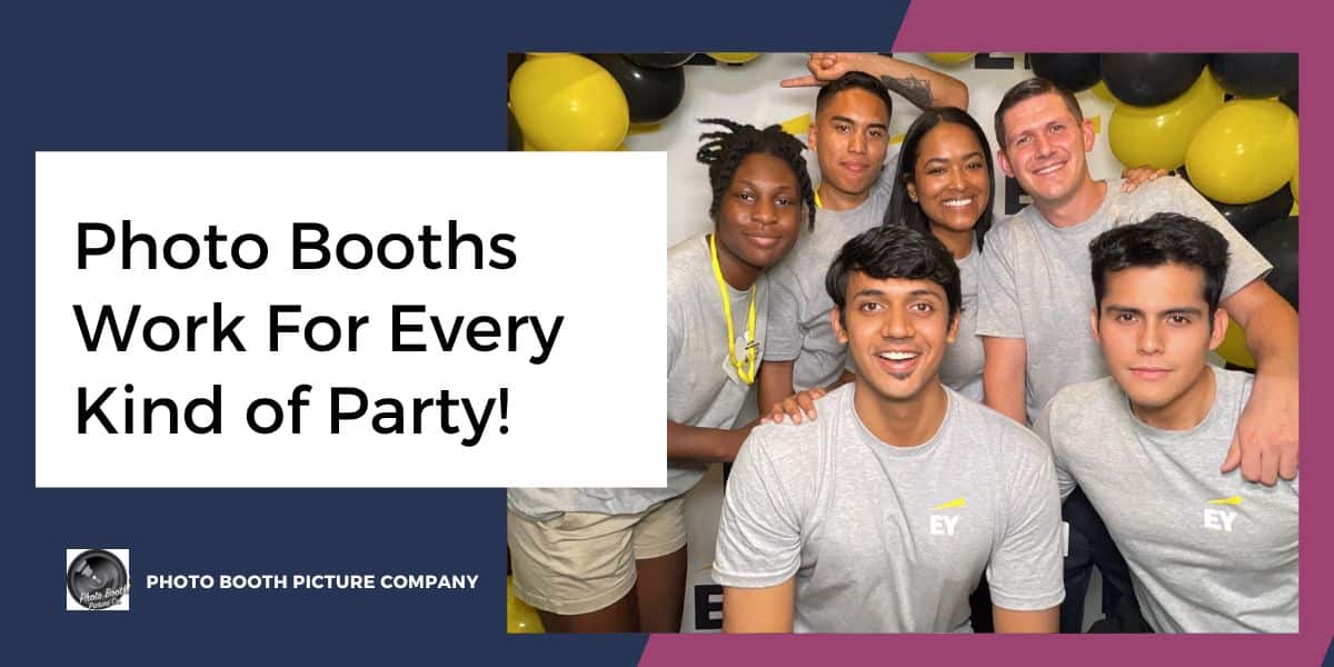 Blog thumbnail titled Photo Booths Work For Every Kind of Party